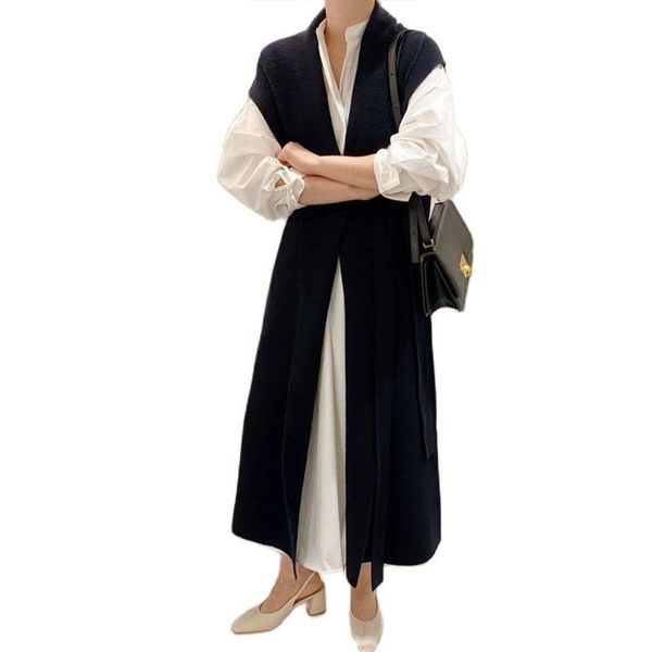 casual dresses korean version of retro v-neck lace knitted sweater loose jacket 2021 autumn + shirt dress two-piece set, Black;gray
casual dresses korean version of retro v-neck lace knitted sweater loose jacket 2021 autumn + shirt dress two-piece set, Black;gray