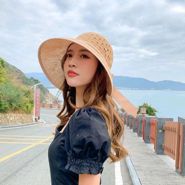 wide brim hats summer for women girls with big bowknot sun hat empty visor foldable fisherman female outdoor travel beach, Blue;gray
wide brim hats summer for women girls with big bowknot sun hat empty visor foldable fisherman female outdoor travel beach, Blue;gray