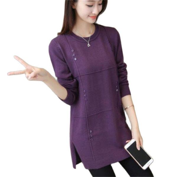women's knits & tees autumn female medium length sweater hedging large size casual women long-sleeved knit ladies plus 3xl 260, White
women's knits & tees autumn female medium length sweater hedging large size casual women long-sleeved knit ladies plus 3xl 260, White