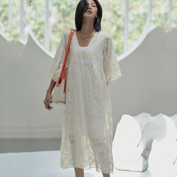party dresses seebeautiful simple embroidery oeverknee loose dress v-neck half sleeve perspective women summer 2021 fashion g004, White;black
party dresses seebeautiful simple embroidery oeverknee loose dress v-neck half sleeve perspective women summer 2021 fashion g004, White;black