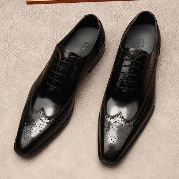 Black Mens Formal Shoes Genuine Leather Oxford Shoes For Men Italian 2021 Dress Shoes Wedding Laces Leather Business
Black Mens Formal Shoes Genuine Leather Oxford Shoes For Men Italian 2021 Dress Shoes Wedding Laces Leather Business