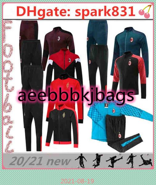 2021/22 men soccer tracksuit long zipper jacket survetement 20/21/22 theo kessie romagnoli s.castillejo football training maillot de f, Black 
2021/22 men soccer tracksuit long zipper jacket survetement 20/21/22 theo kessie romagnoli s.castillejo football training maillot de f, Black