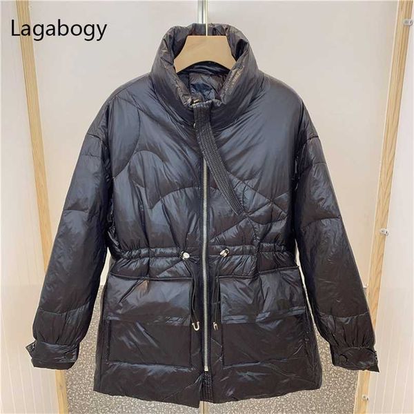 lagabogy winter coat women 90%white duck down parka female lightweight batwing long sleeve puffer jacket loose warm outwear 211007, Black
lagabogy winter coat women 90%white duck down parka female lightweight batwing long sleeve puffer jacket loose warm outwear 211007, Black