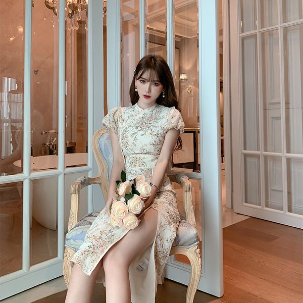 luxury casual dresses skirt summer 2021 chine style young embroidered girl cheongsam drs chiffon skirt 4142, Black;gray
luxury casual dresses skirt summer 2021 chine style young embroidered girl cheongsam drs chiffon skirt 4142, Black;gray