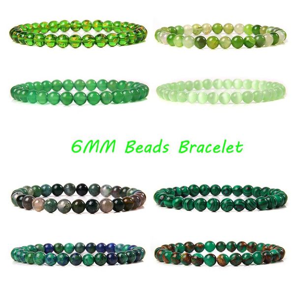 beaded, strands green natural stone 6mm beads bracelets for women men pray heath agates cat eye stretch elastic rope bangles pulseras jewell, Black 
beaded, strands green natural stone 6mm beads bracelets for women men pray heath agates cat eye stretch elastic rope bangles pulseras jewell, Black
