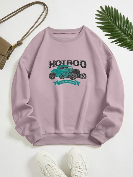 car and letter graphic thermal pullover q7e0#, White;black
car and letter graphic thermal pullover q7e0#, White;black