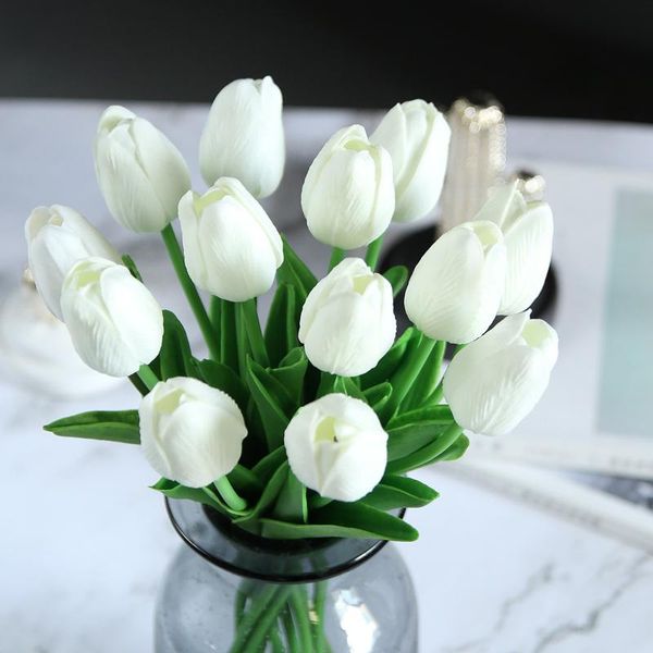 artificial tulip flower real touch bouquet home wedding decoration decorative flowers & wreaths
artificial tulip flower real touch bouquet home wedding decoration decorative flowers & wreaths
