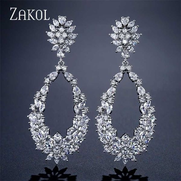 zakol luxury waterdrop full mirco paved cubic zircon dangle drop earrings for women fashion wedding jewelry fsep2123 220210, Silver
zakol luxury waterdrop full mirco paved cubic zircon dangle drop earrings for women fashion wedding jewelry fsep2123 220210, Silver