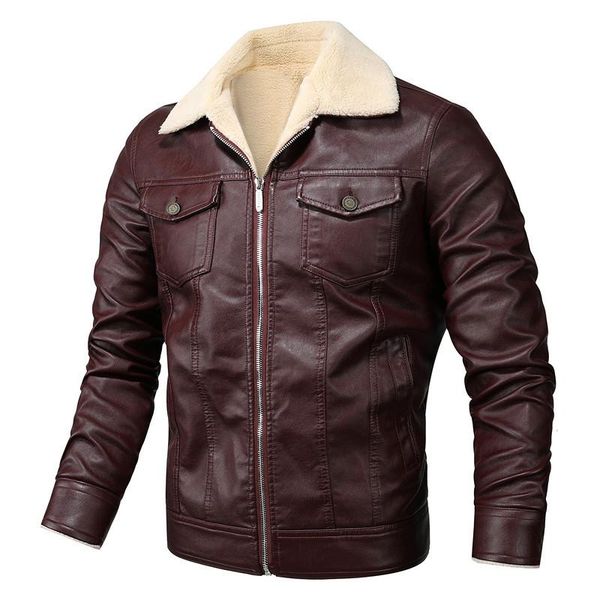 men's fur & faux helisopus men jacket plus velvet pu leather lamb lined thick coat slim fleece motorcycle large size overcoat, Black
men's fur & faux helisopus men jacket plus velvet pu leather lamb lined thick coat slim fleece motorcycle large size overcoat, Black