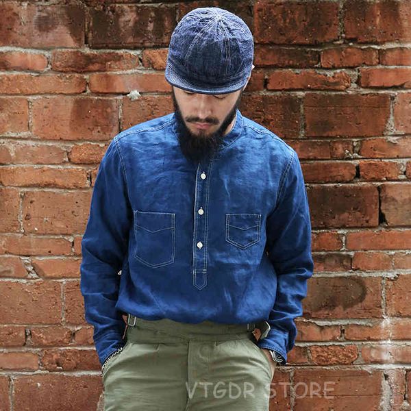 blouses bronson 1920s linen workshirts indigo vintage men's pullover work shirts plaid blue, White;black
blouses bronson 1920s linen workshirts indigo vintage men's pullover work shirts plaid blue, White;black