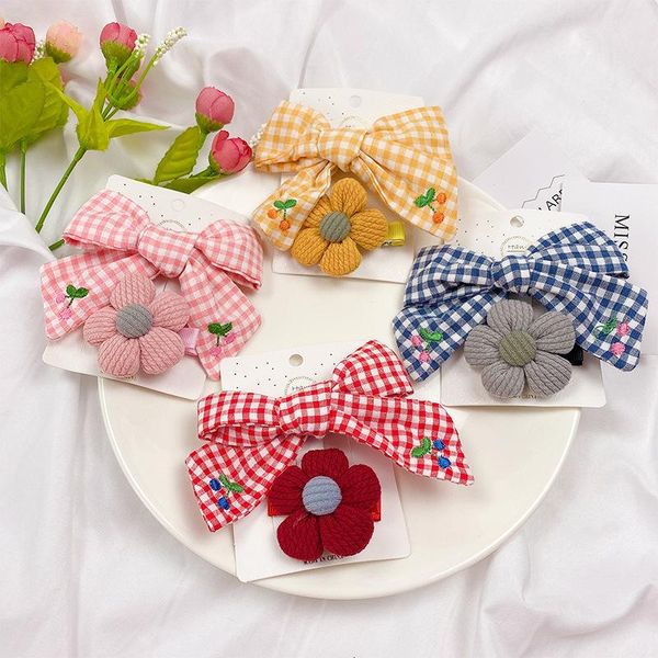 2pcs/set cute knitting bow flower hair clips for girls kids korean summer hairpins headwear sweet plaid accessories, Slivery;white
2pcs/set cute knitting bow flower hair clips for girls kids korean summer hairpins headwear sweet plaid accessories, Slivery;white