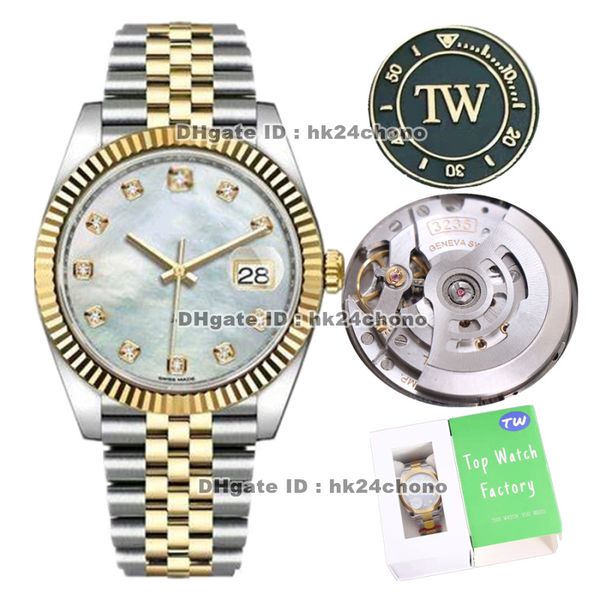 8 styles luxury watches 126333 tw 41mm 904l stainless steel cal.3235 automatic mens watch sapphire mother-of-pearl dial 18k gold two-tone br, Slivery;brown
8 styles luxury watches 126333 tw 41mm 904l stainless steel cal.3235 automatic mens watch sapphire mother-of-pearl dial 18k gold two-tone br, Slivery;brown