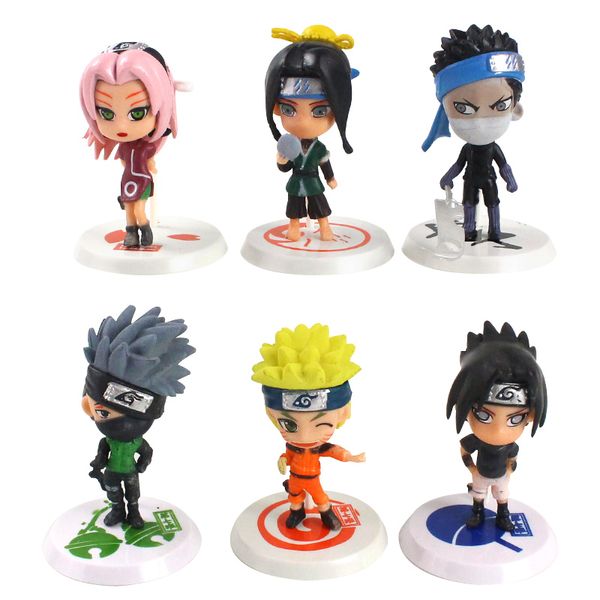 6pcs/set 7cm naruto shippuden anime sasuke kakashi haruno sakura pvc action figure cartoon mini model toys kids gift brinquedos
6pcs/set 7cm naruto shippuden anime sasuke kakashi haruno sakura pvc action figure cartoon mini model toys kids gift brinquedos