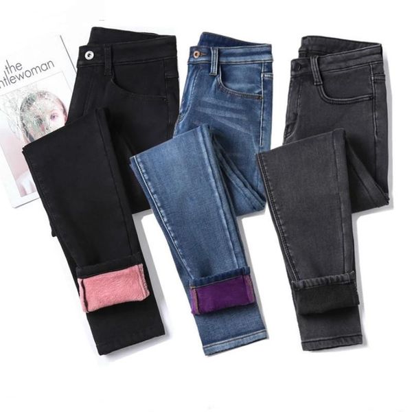 women's jeans winter warm woman 2021 high waist casual velvet ladies trousers female pantalon denim for women pants plus size, Blue
women's jeans winter warm woman 2021 high waist casual velvet ladies trousers female pantalon denim for women pants plus size, Blue