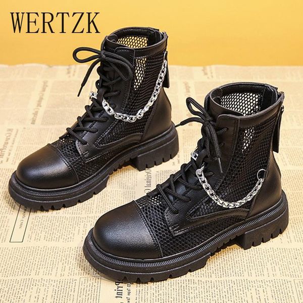 boots fashion chain mesh ankle women summer square heel platform motorcycle woman thick bottom lace up cool shoes, Black
boots fashion chain mesh ankle women summer square heel platform motorcycle woman thick bottom lace up cool shoes, Black