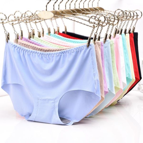 women's panties enhance seamless large size underwear ice silk one-piece mid-waist briefs plus womens clothes for women, Black;pink
women's panties enhance seamless large size underwear ice silk one-piece mid-waist briefs plus womens clothes for women, Black;pink