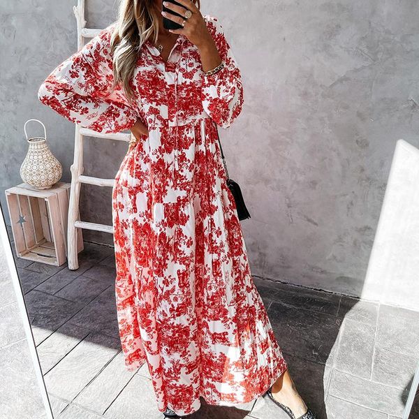casual dresses bohemian dress woman v neck print autumn long for women 2021 loose sleeve ankle length maxi ladies, Black;gray
casual dresses bohemian dress woman v neck print autumn long for women 2021 loose sleeve ankle length maxi ladies, Black;gray