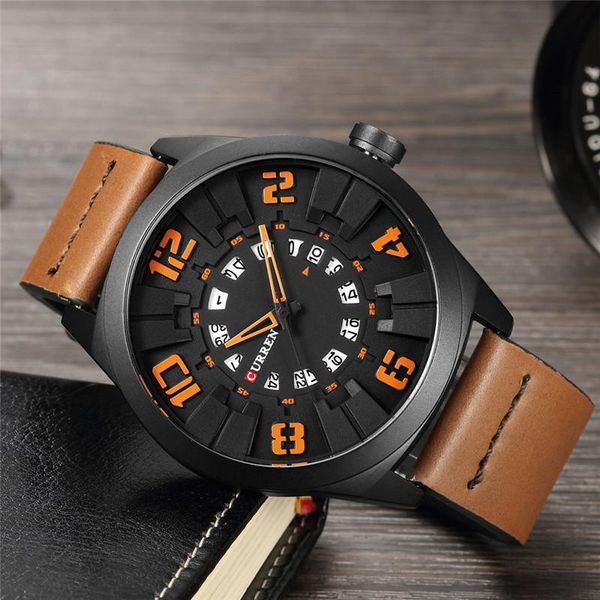 wristwatches 2021 curren watches men fashion luxury man sport clock male military wristwatch leather quartz watch relogio masculino 8258, Slivery;brown
wristwatches 2021 curren watches men fashion luxury man sport clock male military wristwatch leather quartz watch relogio masculino 8258, Slivery;brown