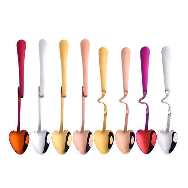 spoons creative stainless steel heart shape coffee spoon dessert honey hanging cup ice cream teaspoon for drinking kitchen tools
spoons creative stainless steel heart shape coffee spoon dessert honey hanging cup ice cream teaspoon for drinking kitchen tools