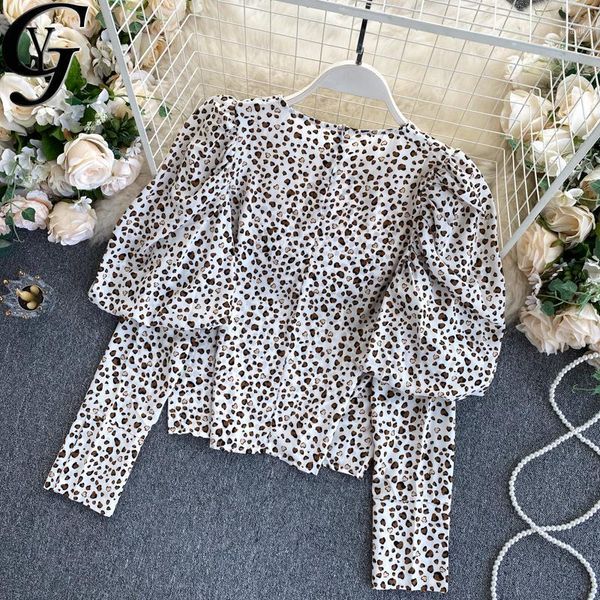 vintage polka dot women and blouses casual o-neck long sleeve chiffon shirts female outwear camisa blanca mujer, White
vintage polka dot women and blouses casual o-neck long sleeve chiffon shirts female outwear camisa blanca mujer, White