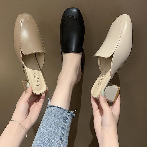 sandals fashion mules slippers beautiful mid heels 1.97 inches women loafers (size 35-43), Black
sandals fashion mules slippers beautiful mid heels 1.97 inches women loafers (size 35-43), Black