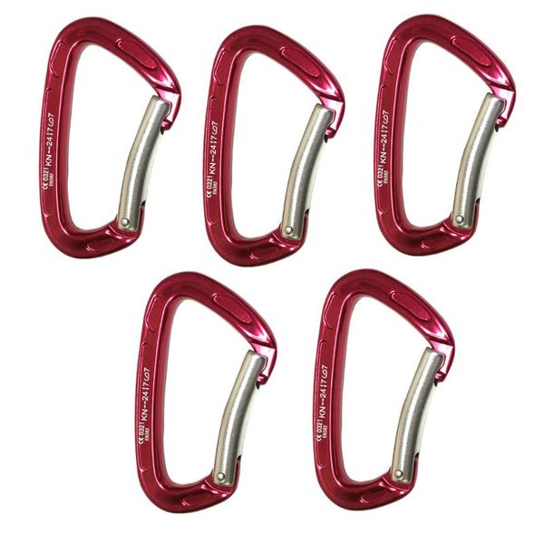 2/5pcs 24kn bent gate outdoor mountaineering climbing carabiner rappelling rescue caving aluminum locking cords, slings and webbing
2/5pcs 24kn bent gate outdoor mountaineering climbing carabiner rappelling rescue caving aluminum locking cords, slings and webbing
