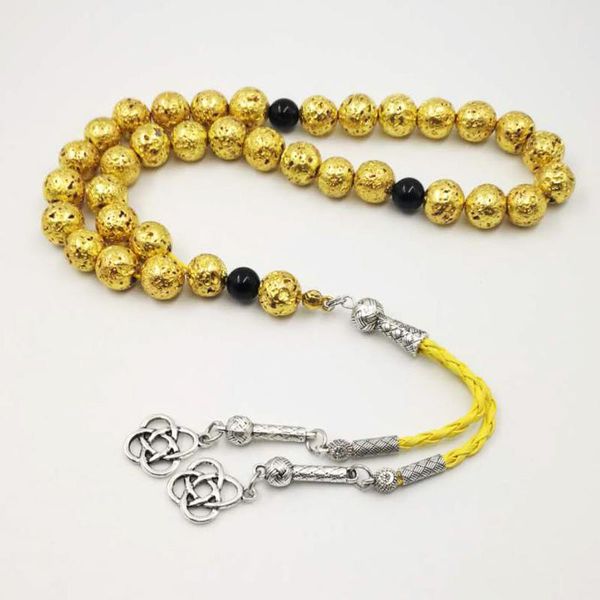 beaded, strands man's tasbih natural lava stone gold plating 2021 style misbaha rosary muslim 33 66 99 prayer beads, Black
beaded, strands man's tasbih natural lava stone gold plating 2021 style misbaha rosary muslim 33 66 99 prayer beads, Black