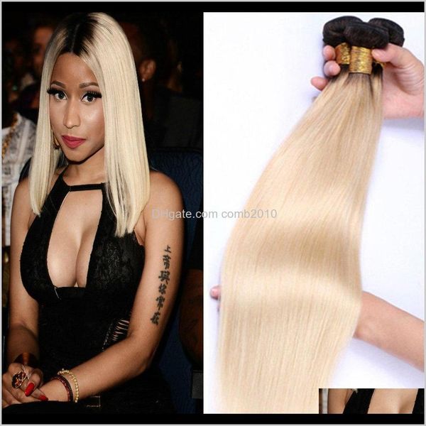 brazilian straight human hair weaves ombre t1b/613 blonde two tone color full head 3pcs/lot double wefts remy hair extensions uh8yi ae2bu, Black
brazilian straight human hair weaves ombre t1b/613 blonde two tone color full head 3pcs/lot double wefts remy hair extensions uh8yi ae2bu, Black