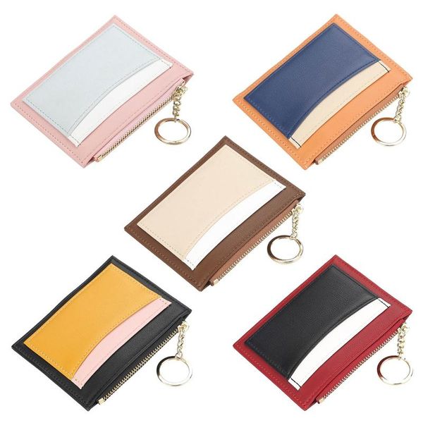 card holders men's women's pu zipper cash id credit multi-card holder mini business case name holiday gift, Brown;gray
card holders men's women's pu zipper cash id credit multi-card holder mini business case name holiday gift, Brown;gray