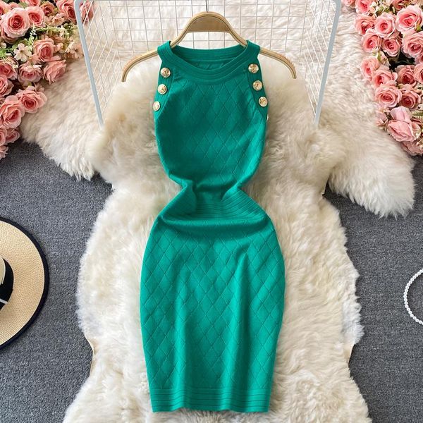 casual dresses fashion summer knitwear halter neck sleeveless sheath bodycon knitting dress women slim elastic party cocktail vestidos, Black;gray
casual dresses fashion summer knitwear halter neck sleeveless sheath bodycon knitting dress women slim elastic party cocktail vestidos, Black;gray