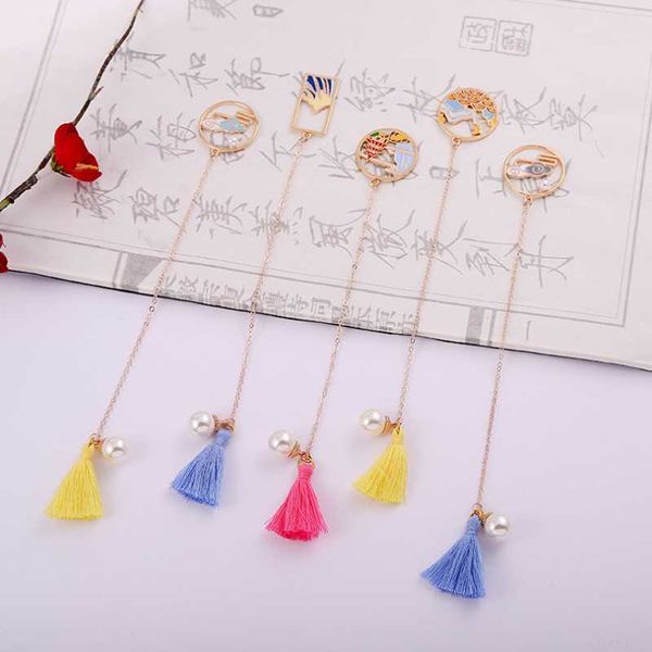 2pc cute ancient rhyme bookmark creative exquisite metal bead tassel pendant book mark page folder marker office school supplies
2pc cute ancient rhyme bookmark creative exquisite metal bead tassel pendant book mark page folder marker office school supplies