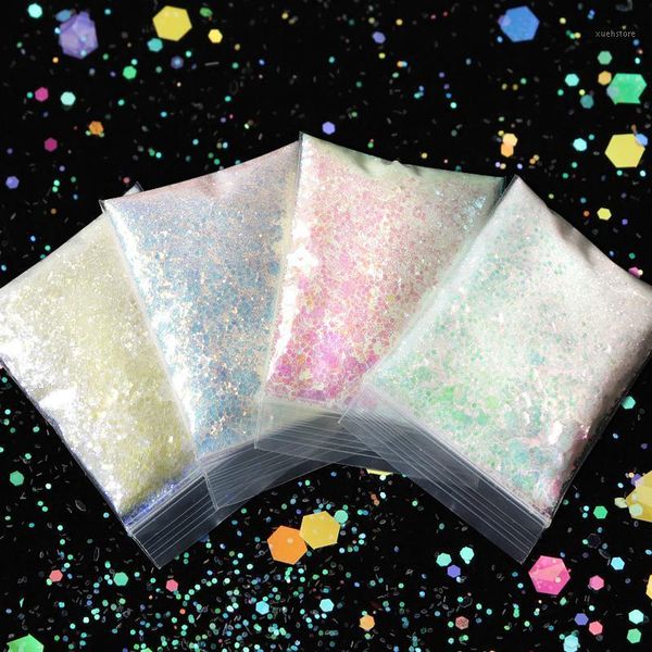 10g nail art glitter chameleon flake mixed hexagon sparkly sequins for design gel polish manicure decorations accessories1, Silver;gold
10g nail art glitter chameleon flake mixed hexagon sparkly sequins for design gel polish manicure decorations accessories1, Silver;gold