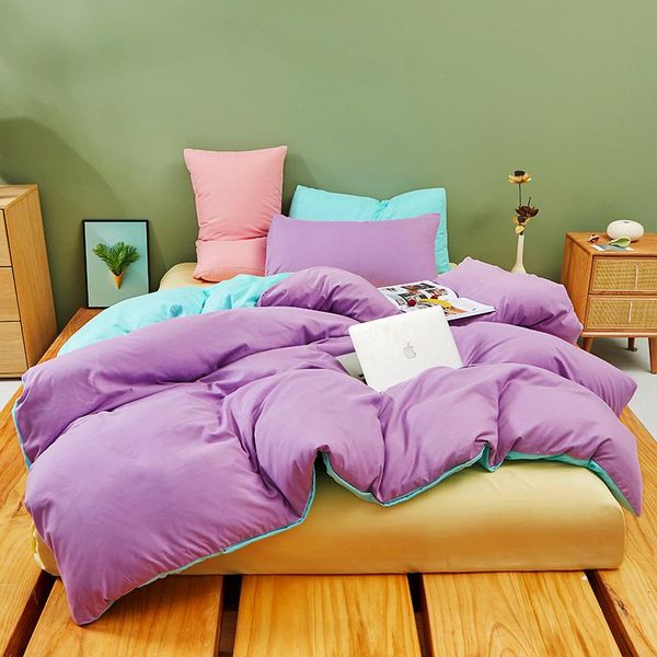 bedding sets 3 pieces duvet cover set color stitching bedclothes include bedsheet pillowcase comforter purple blue and yellow oceania
bedding sets 3 pieces duvet cover set color stitching bedclothes include bedsheet pillowcase comforter purple blue and yellow oceania