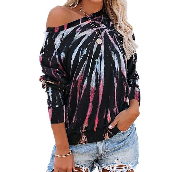 off shoulder long sleeve blouse shirt fashion female tie dye print pullover spring autumn skew collar women bluas blous women's blo, White
off shoulder long sleeve blouse shirt fashion female tie dye print pullover spring autumn skew collar women bluas blous women's blo, White