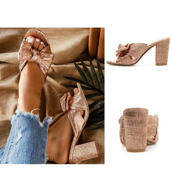 shoes woman 2021 female slippers big size square heel gold sandals heeled mules butterfly-knot block high rub, Black
shoes woman 2021 female slippers big size square heel gold sandals heeled mules butterfly-knot block high rub, Black