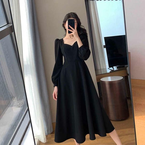 casual dresses hepburn style small black dress women's 2021 spring and autumn retro v-neck long over knee temperament, Black;gray
casual dresses hepburn style small black dress women's 2021 spring and autumn retro v-neck long over knee temperament, Black;gray