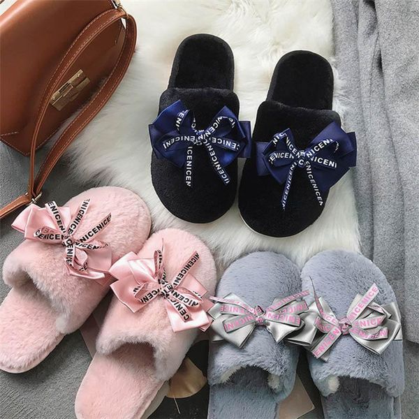 lovely bowknot women house slippers closed toe ladies slides winter warm shoes for slip on flats female faux fur slipper, Black
lovely bowknot women house slippers closed toe ladies slides winter warm shoes for slip on flats female faux fur slipper, Black