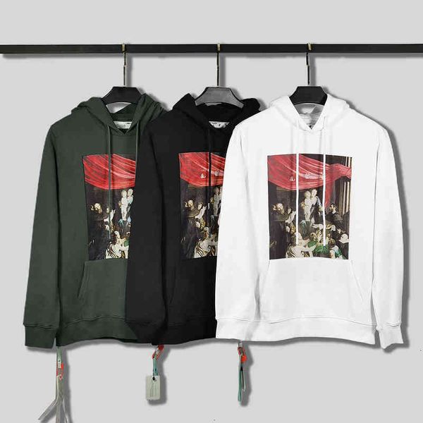 off winter new autumn and style religious oil painting series leisure loose versatile hooded sweater for men women, Black
off winter new autumn and style religious oil painting series leisure loose versatile hooded sweater for men women, Black