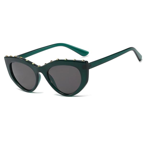 sunglasses vintage cateye women's retro rivet fashion cat eye eyeglasses black sun glasses female trend uv400 shade eyewear, White;black
sunglasses vintage cateye women's retro rivet fashion cat eye eyeglasses black sun glasses female trend uv400 shade eyewear, White;black