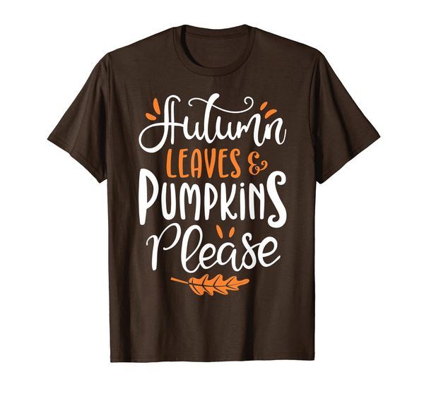 autumn leaves and pumpkins please funny thanksgiving gifts t-shirt, White;black
autumn leaves and pumpkins please funny thanksgiving gifts t-shirt, White;black