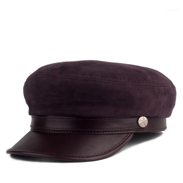 berets men's spring and autumn sheepskin flat hat navy korean leather thin section british student cap female tide, Blue;gray
berets men's spring and autumn sheepskin flat hat navy korean leather thin section british student cap female tide, Blue;gray