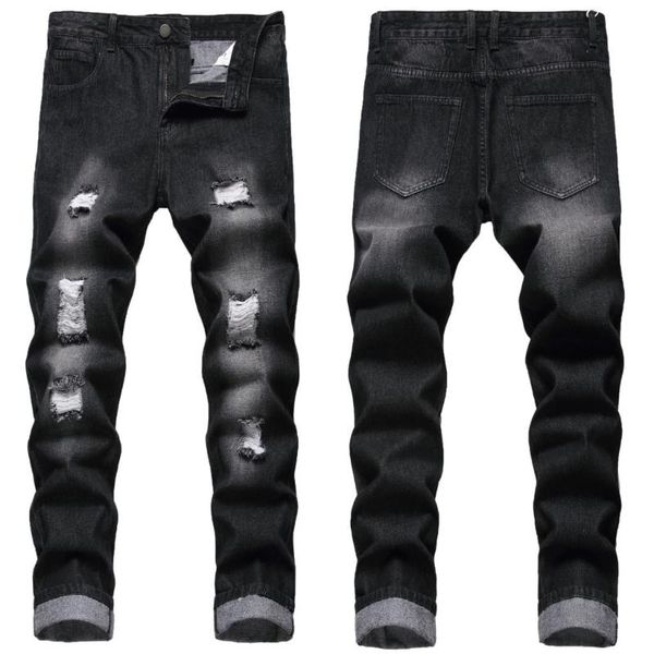 men's jeans korean slim youth pants straight leg loose plus size men's spring/summer style, Blue
men's jeans korean slim youth pants straight leg loose plus size men's spring/summer style, Blue