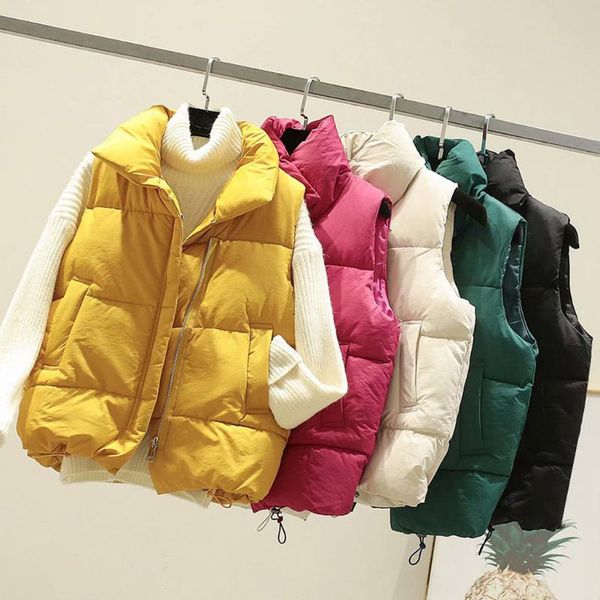 women's vests sleeveless zip turtleneck down vest coat womens winter warm outwear stand neck pockets vintage oversize coats, Black;white
women's vests sleeveless zip turtleneck down vest coat womens winter warm outwear stand neck pockets vintage oversize coats, Black;white