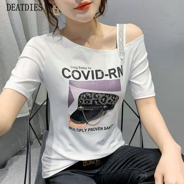 women's t-shirt 2021 beading short sleeve t shirt women kawaii clothes summer woman t-shirts printed korean fashion tee casual, White
women's t-shirt 2021 beading short sleeve t shirt women kawaii clothes summer woman t-shirts printed korean fashion tee casual, White