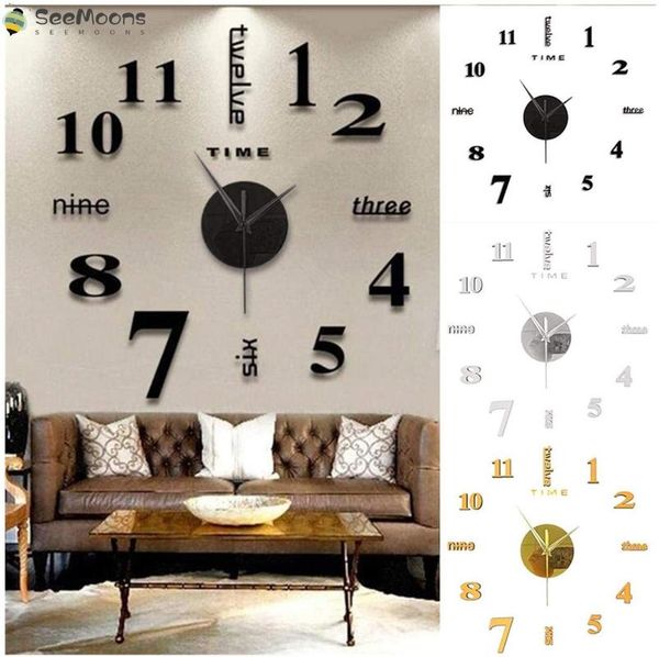 wall clocks modern 3d clock numbers letters diy stickers office home decor mechanism for mute mirror
wall clocks modern 3d clock numbers letters diy stickers office home decor mechanism for mute mirror