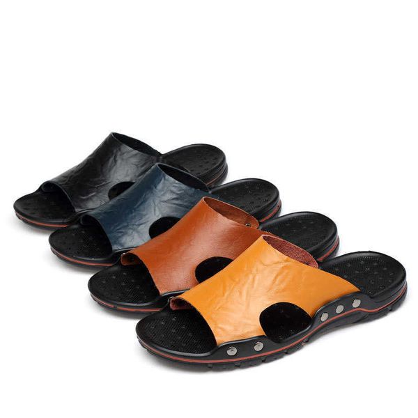 elling 100% genuine leather summer beach slippers for men 2022 cow slides sandals homme casual soft sandalies plus size 38-48 designer class, Black
elling 100% genuine leather summer beach slippers for men 2022 cow slides sandals homme casual soft sandalies plus size 38-48 designer class, Black