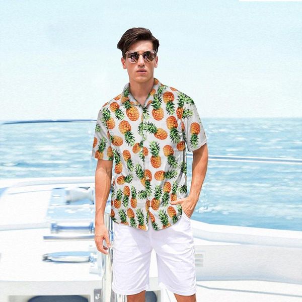 hawaiian shirt tropical summer short sleeve pineapple print men loose hip hop button down shirts plus size men's casual, White;black
hawaiian shirt tropical summer short sleeve pineapple print men loose hip hop button down shirts plus size men's casual, White;black