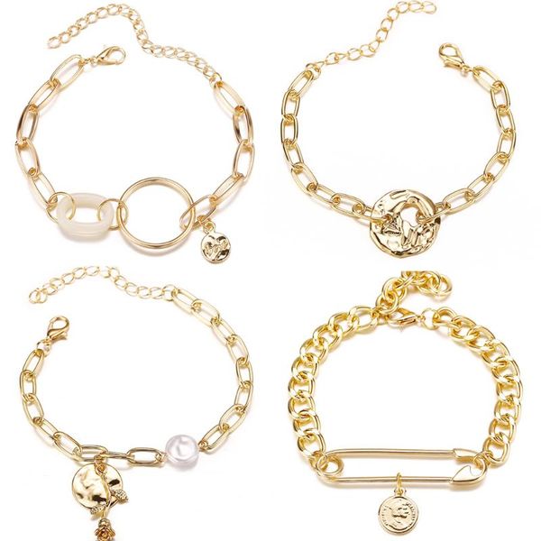 link, chain gold color baroque pearl metal link bracelet fashion portrait coin paper clip charm for women pulseras mujer 2021, Black
link, chain gold color baroque pearl metal link bracelet fashion portrait coin paper clip charm for women pulseras mujer 2021, Black