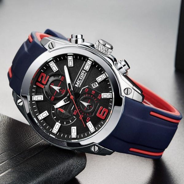 wristwatches men's chronograph analog quartz watch with date, luminous hands, waterproof silicone rubber strap wristswatch for man, Slivery;brown
wristwatches men's chronograph analog quartz watch with date, luminous hands, waterproof silicone rubber strap wristswatch for man, Slivery;brown