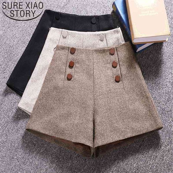 korean woolen shorts women winter loose wide leg feminino autumn a line zipper pocket buttons short femme 7435 50 210506, White;black
korean woolen shorts women winter loose wide leg feminino autumn a line zipper pocket buttons short femme 7435 50 210506, White;black